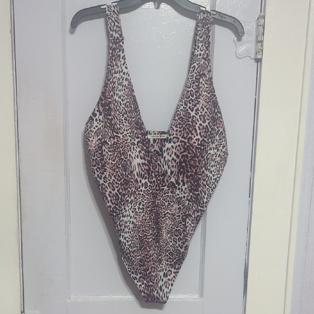 Better Be Leopard Print One Piece Swimsuit